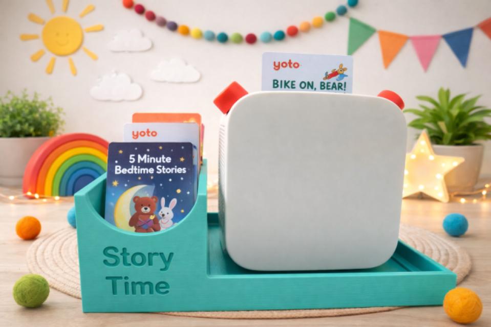 Yoto 2nd / 3rd Generation Docking Station Stand With Card Storage - Personalised