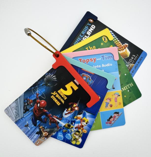 Yoto card tabs and keychain | Card storage
