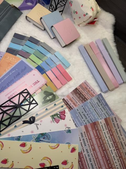 Deluxe 15 item mystery bookish and stationary bundle