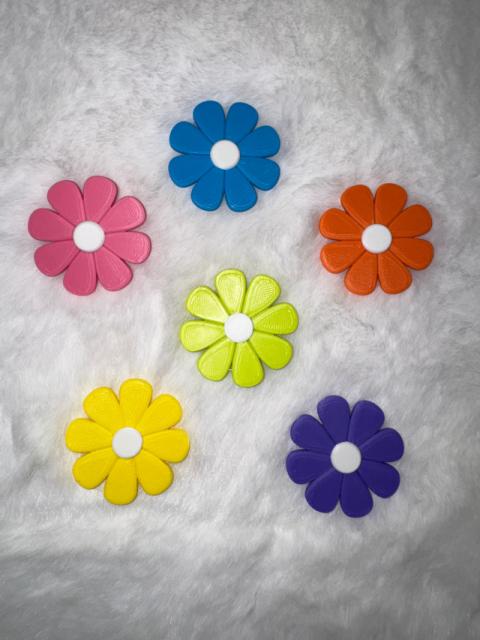 Spring Daisy Magnet Collection | Set of 6 Floral Fridge Magnets | 3D printed Magnets | Cute Retro Flower Decor