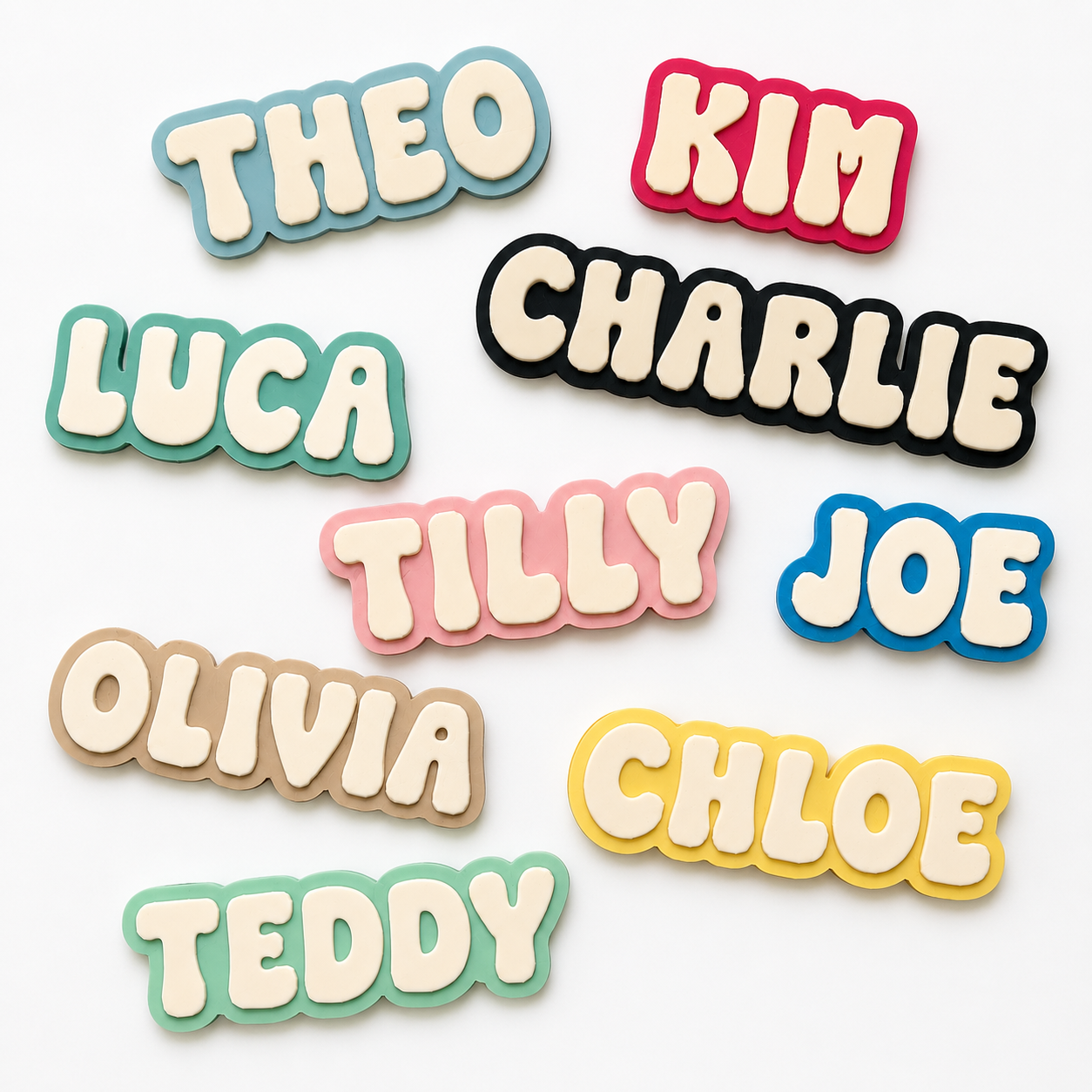 Personalised Name Magnet | Dual Colour 3D Printed Fridge Magnet | Custom Kids Name Magnet | Locker Magnet