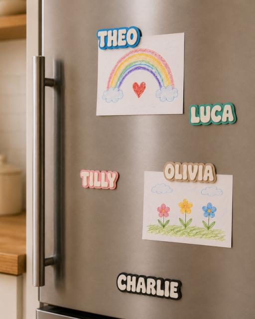 Personalised Name Magnet | Dual Colour 3D Printed Fridge Magnet | Custom Kids Name Magnet | Locker Magnet